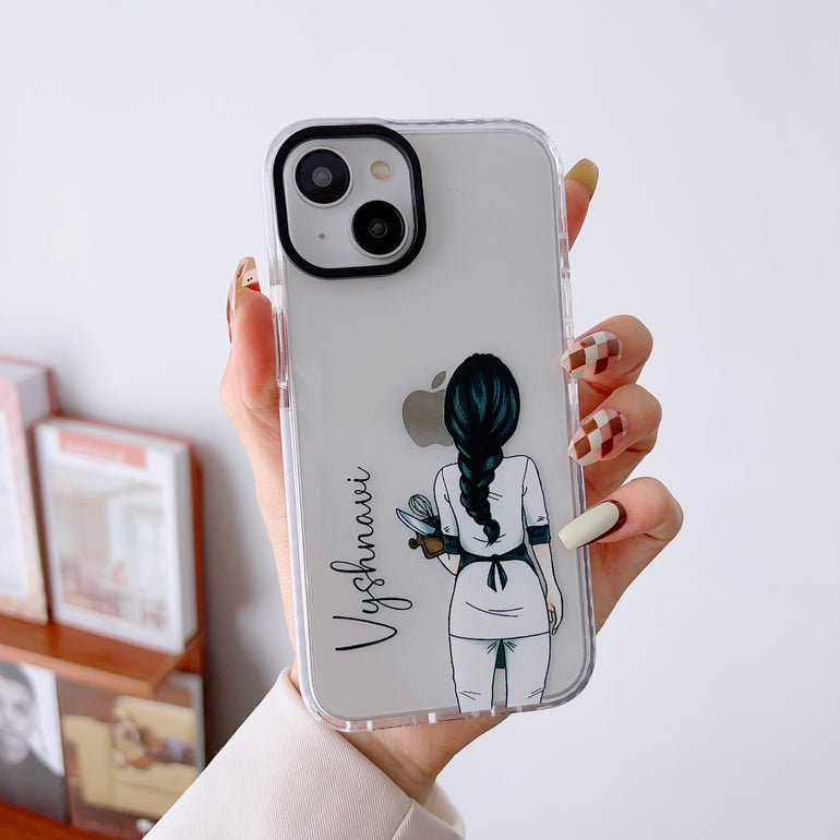 iPhone Impact Proof Customised Silicon Case ( Professional Girl )