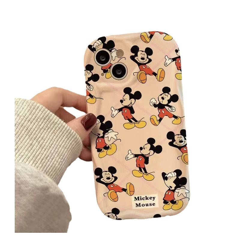 Classic Mickey Mouse Pattern iPhone 13/14/15/16 Case (Basic, Pro, Pro-Max)