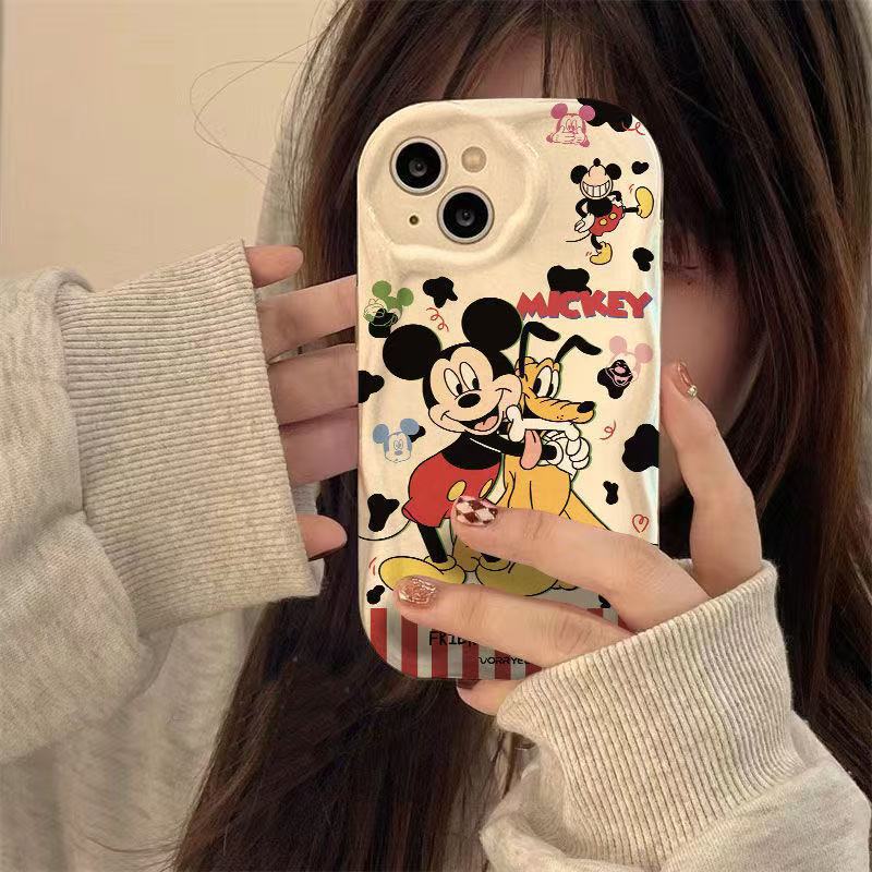 Classic Mickey & Pluto Pals Case for   iPhone 13/14/15/16/16E  (Basic, Pro, Pro-Max)