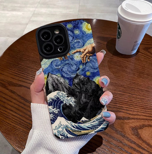 Cosmic Collage Art  iPhone 13/14/15/16/16E Case (Basic, Pro, Pro-Max) - Full Protection