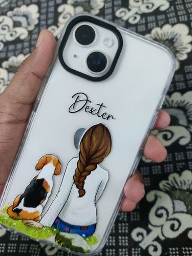 iPhone Impact Proof Customised Silicon Case ( A Girl With Dog )
