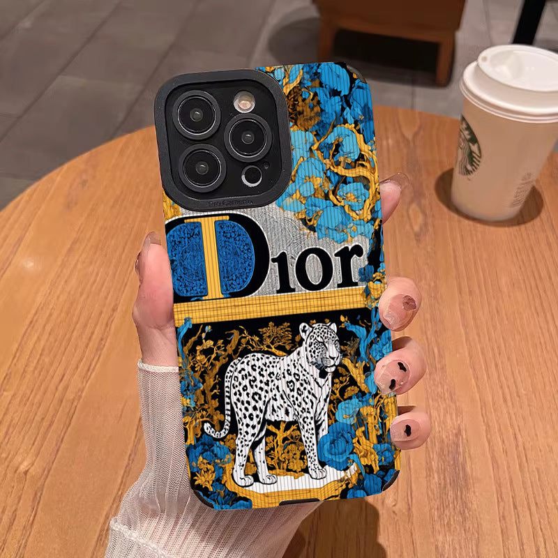 Dior Jungle Luxe iPhone 13/14/15/16/16E Case (Basic, Pro, Pro-Max) - Full Protection