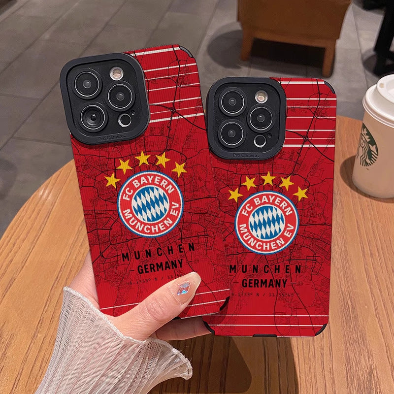 FC Bayern Munich TPU  iPhone 13/14/15/16/16E  (Basic, Pro, Pro-Max) - Full Protection