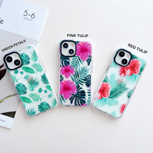 Floral Threesome ! Designer Impact Proof Silicon Phone Case for iPhone