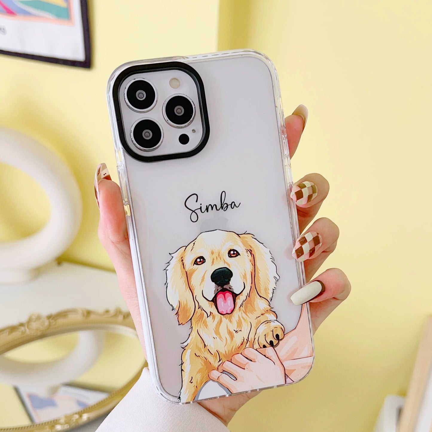 iPhone Impact Proof Customised Silicon Case ( Dog On Shoulder )