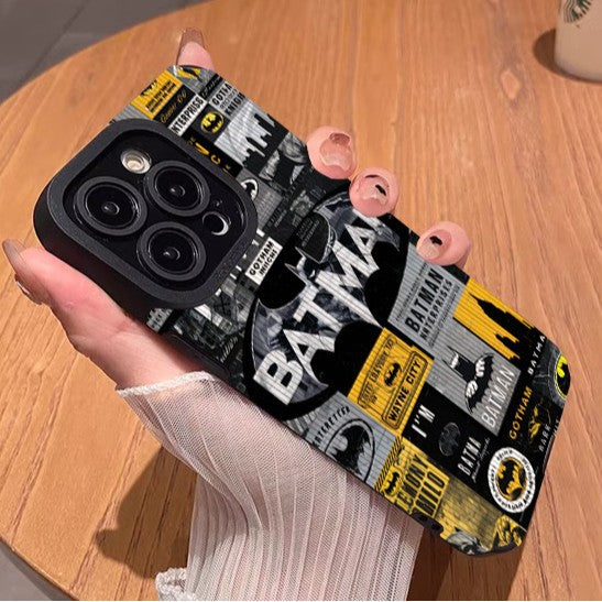 Gotham Vibes Batman  iPhone 13/14/15/16/16E Case (Basic, Pro, Pro-Max) - Full Protection