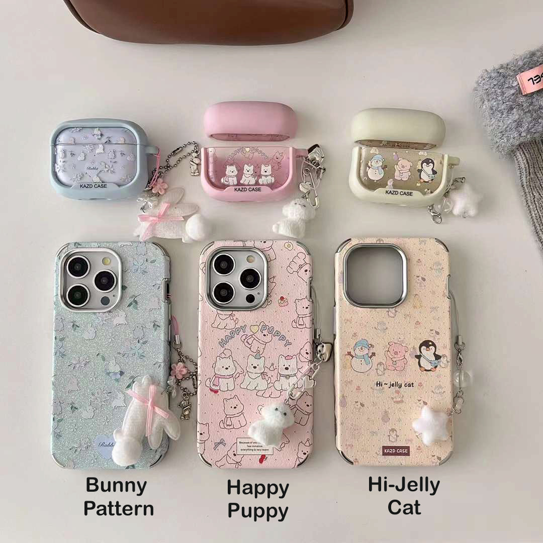 Cute Animal Designer Case For iPhone With Charm