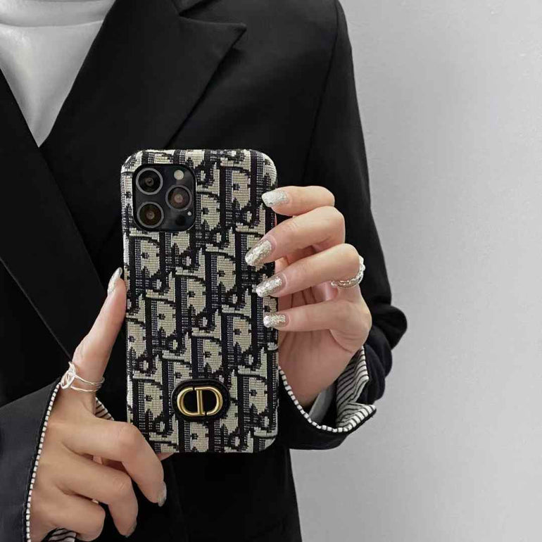 Luxury Branded Leather Case For iPhone