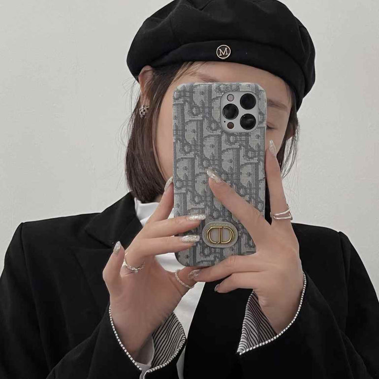 Luxury Branded Leather Case For iPhone