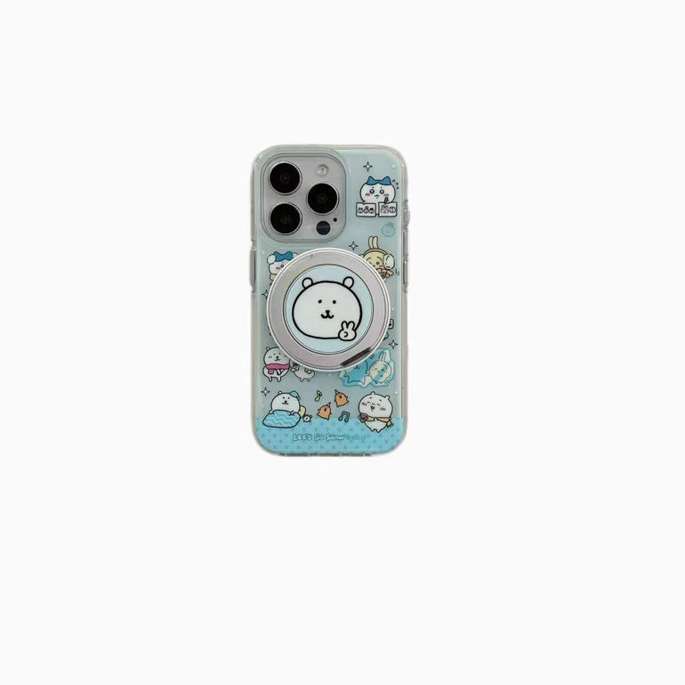 Puppy Family Silicon Case For iPhone With Puppy Magsafe Holder