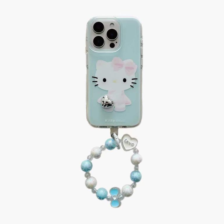 Cute Heart Silicon Case For iPhone With Lovely Charm