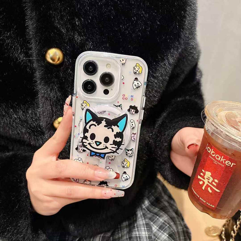 Cute Cartoon Magsafe iPhone Case With Magafe Holder
