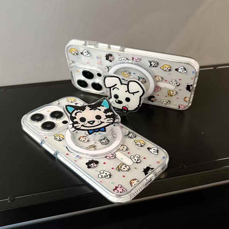 Cute Cartoon Magsafe iPhone Case With Magafe Holder
