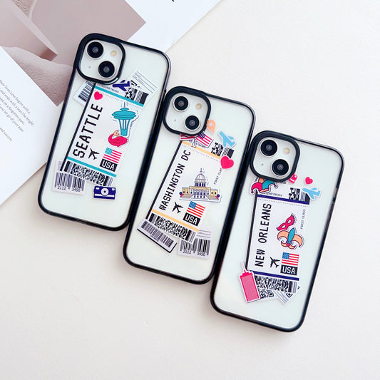 Indian Tickets Designer Impact Proof Silicon Phone Case for iPhone