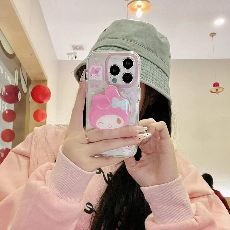 Cute Doll Designer Magsafe Silicon Case For iPhone With Doll Magsafe Holder