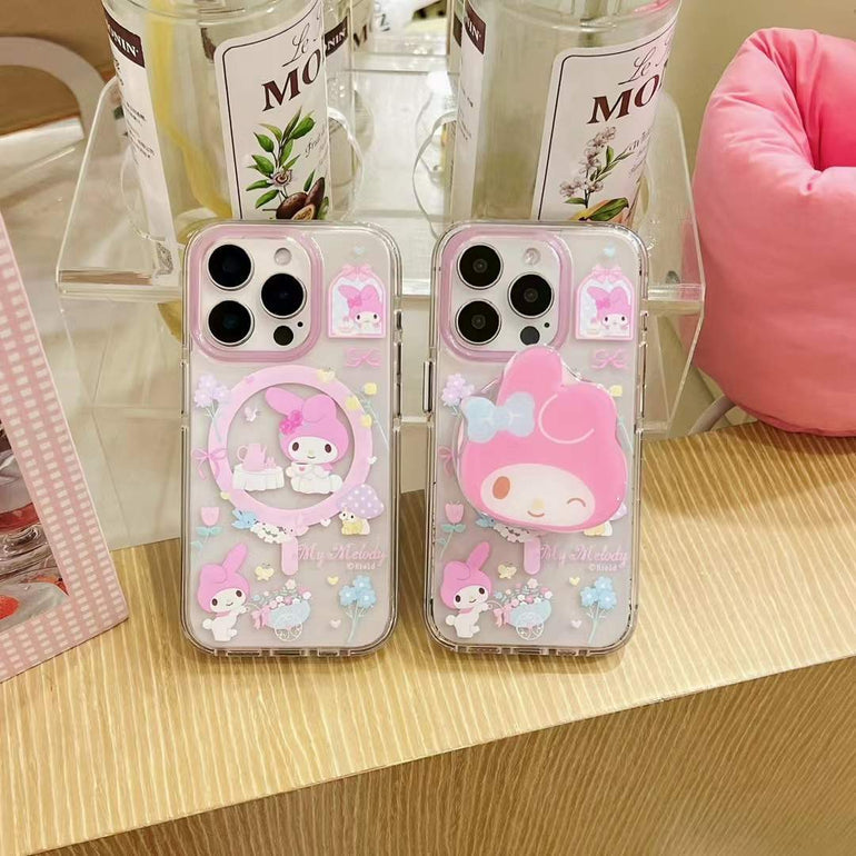 Cute Doll Designer Magsafe Silicon Case For iPhone With Doll Magsafe Holder