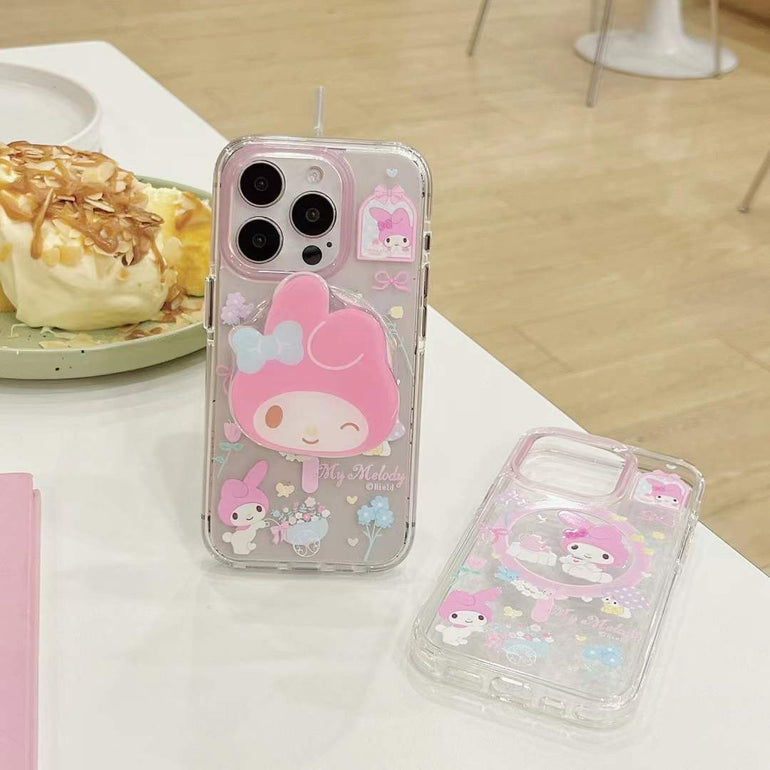 Cute Doll Designer Magsafe Silicon Case For iPhone With Doll Magsafe Holder