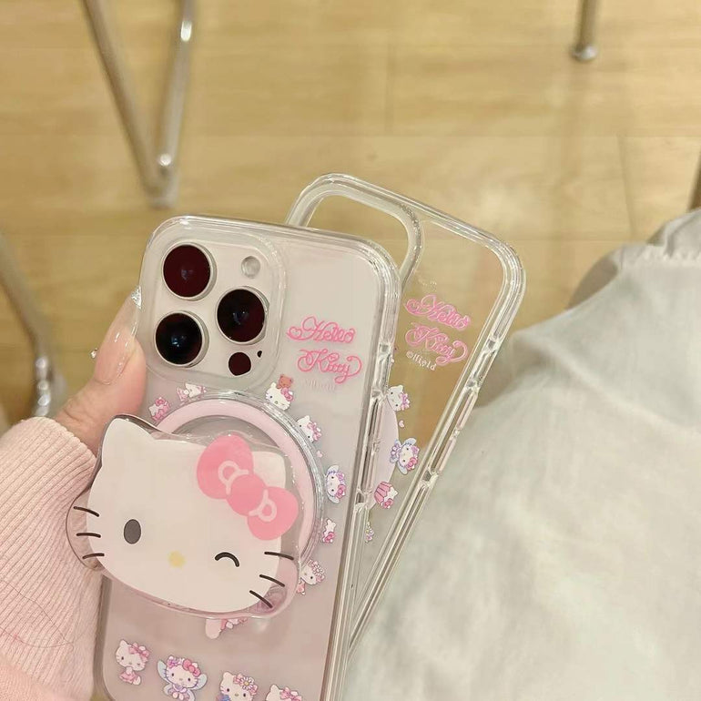 Cute Kitty Magsafe iPhone Case With Kitty Magsafe Holder
