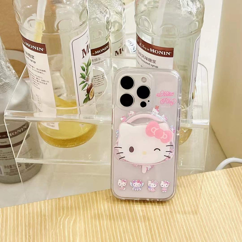 Cute Kitty Magsafe iPhone Case With Kitty Magsafe Holder