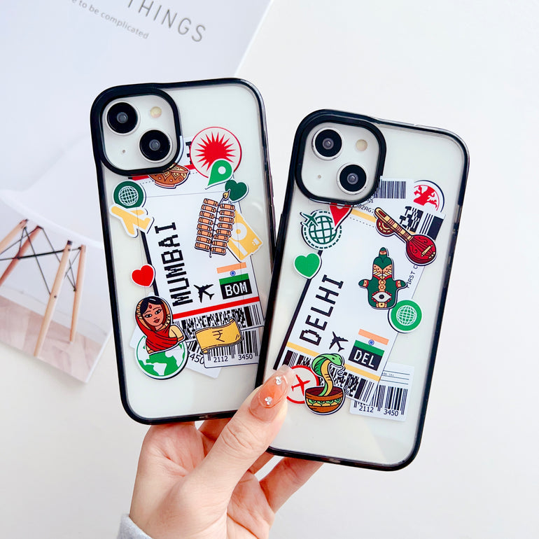Indian Tickets Designer Impact Proof Silicon Phone Case for iPhone