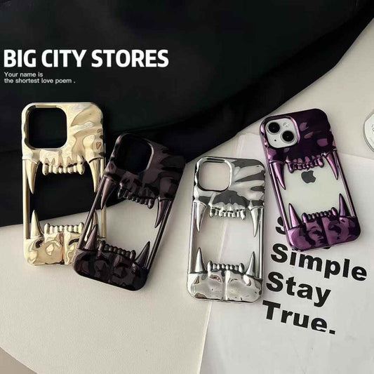 Tiger Fangs Silicon Case For iPhone