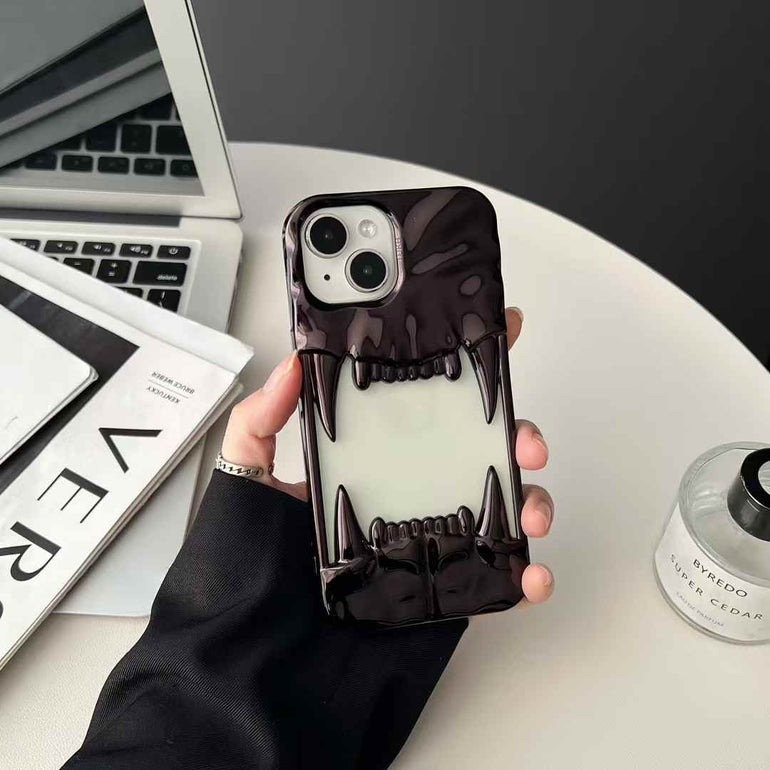 Tiger Fangs Silicon Case For iPhone