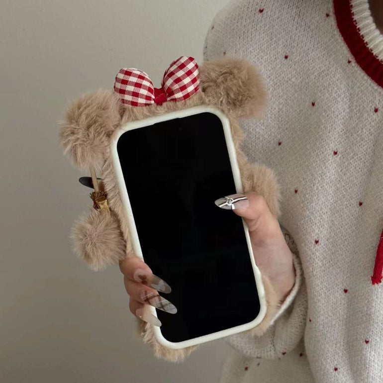 Baby Bear Plush Silicon Case for iPhone