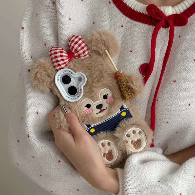 Baby Bear Plush Silicon Case for iPhone