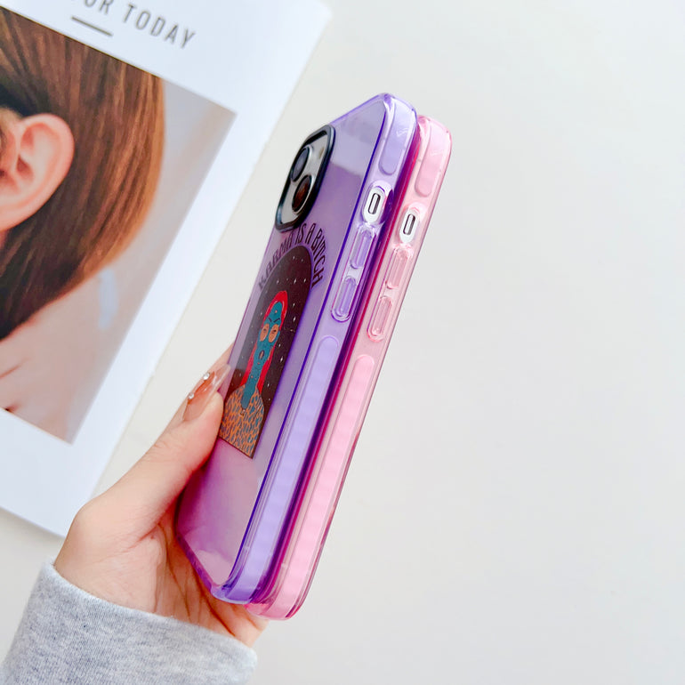 Karma Is A Bitch Designer Impact Proof Silicon Phone Case for iPhone