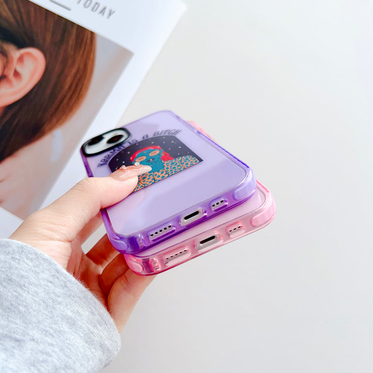 Karma Is A Bitch Designer Impact Proof Silicon Phone Case for iPhone