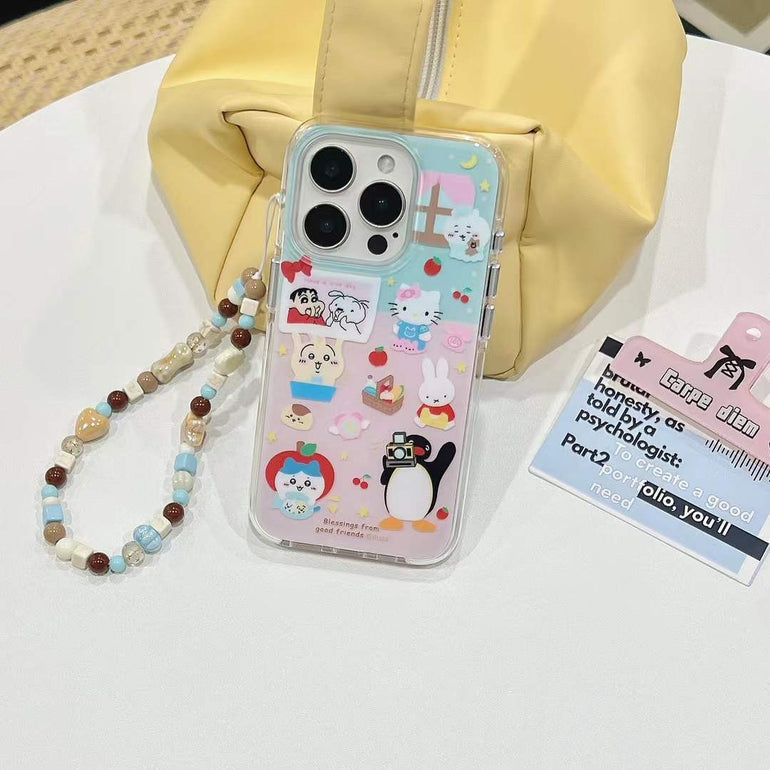 Cute Cartoon Designer Silicon iPhone Case With Cute Charm