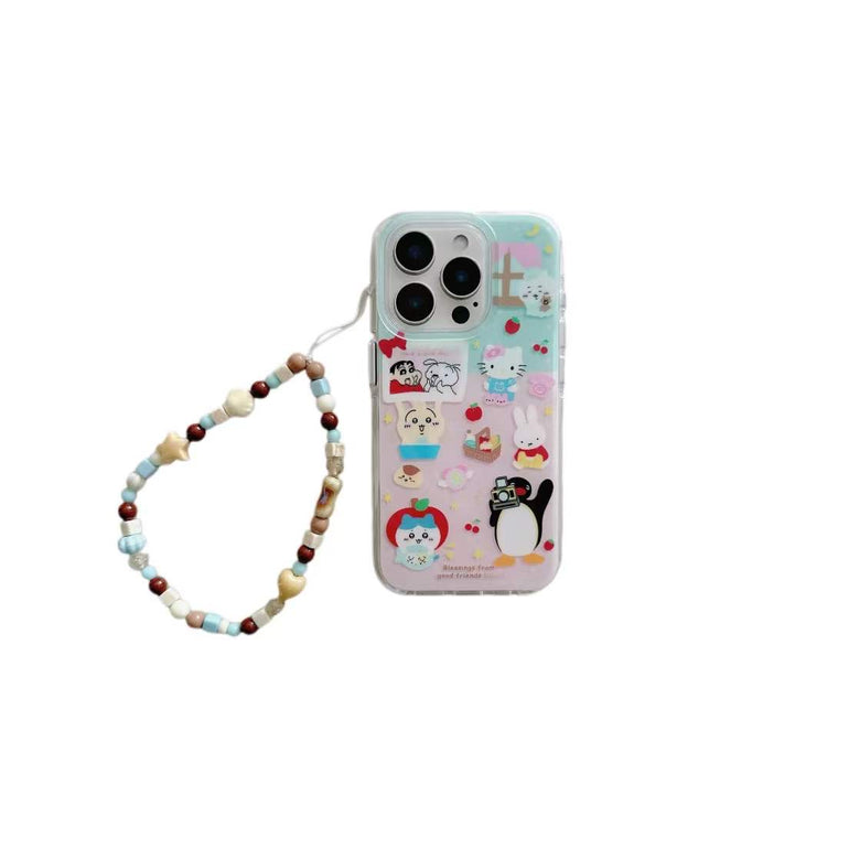Cute Cartoon Designer Silicon iPhone Case With Cute Charm