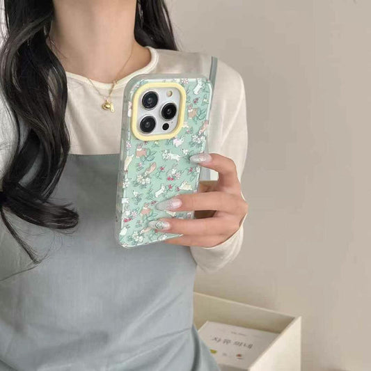 Rabbit in Garden Designer iPhone Case
