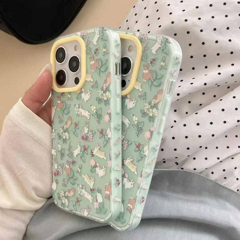 Rabbit in Garden Designer iPhone Case