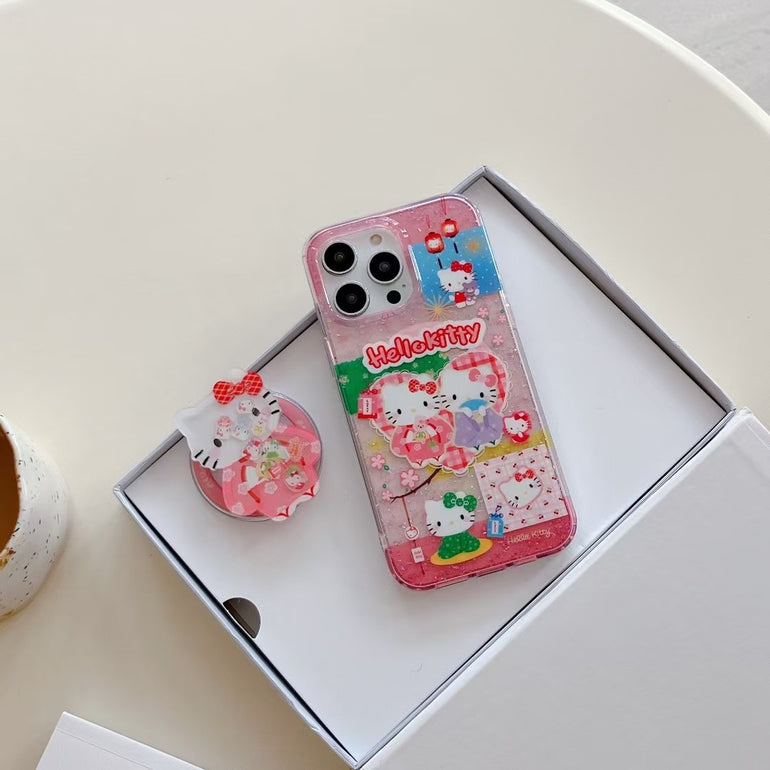 Kitty Sticker Magsafe iPhone Case With Magsafe Holder
