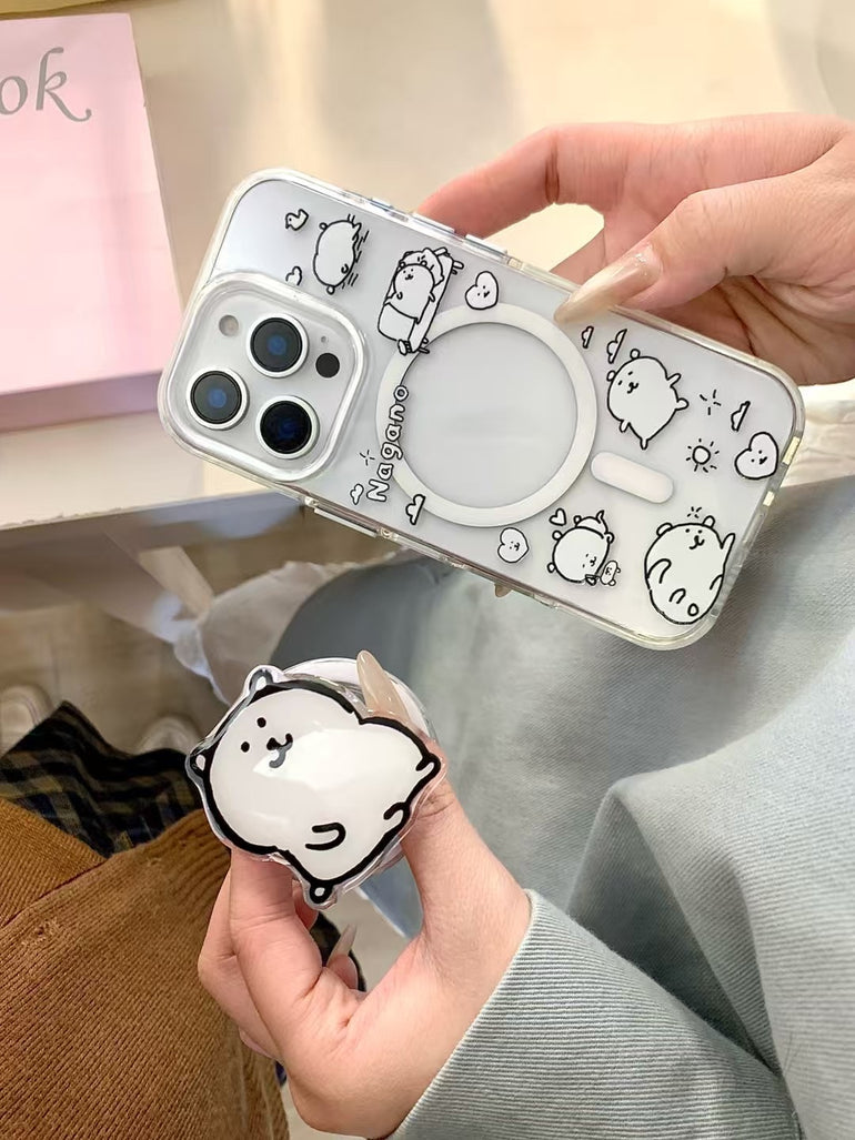 Lazy Vibes Magsafe iPhone Case With Magsafe Holder