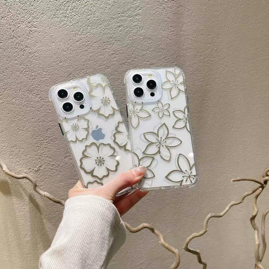 Duo Flower Designer Silicon iPhone Case