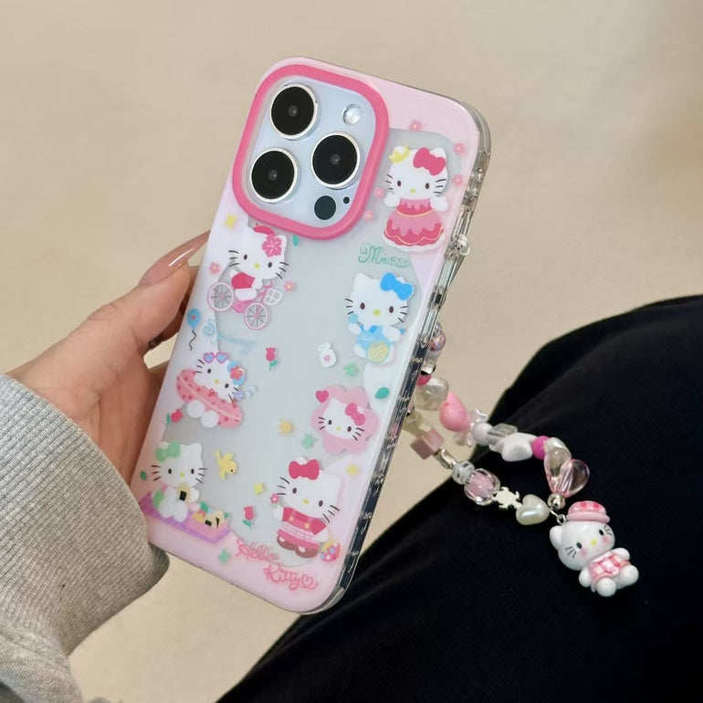 Kitty Family Silicon Case For iPhone