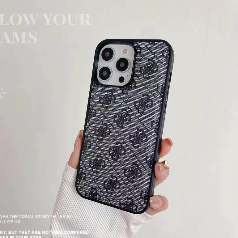 Luxury Branded Leather Case For iPhone