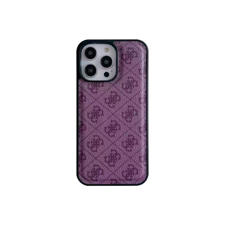 Luxury Branded Leather Case For iPhone