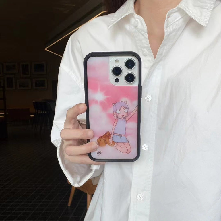 wf Abstract Pattern Silicon Designer iPhone Case