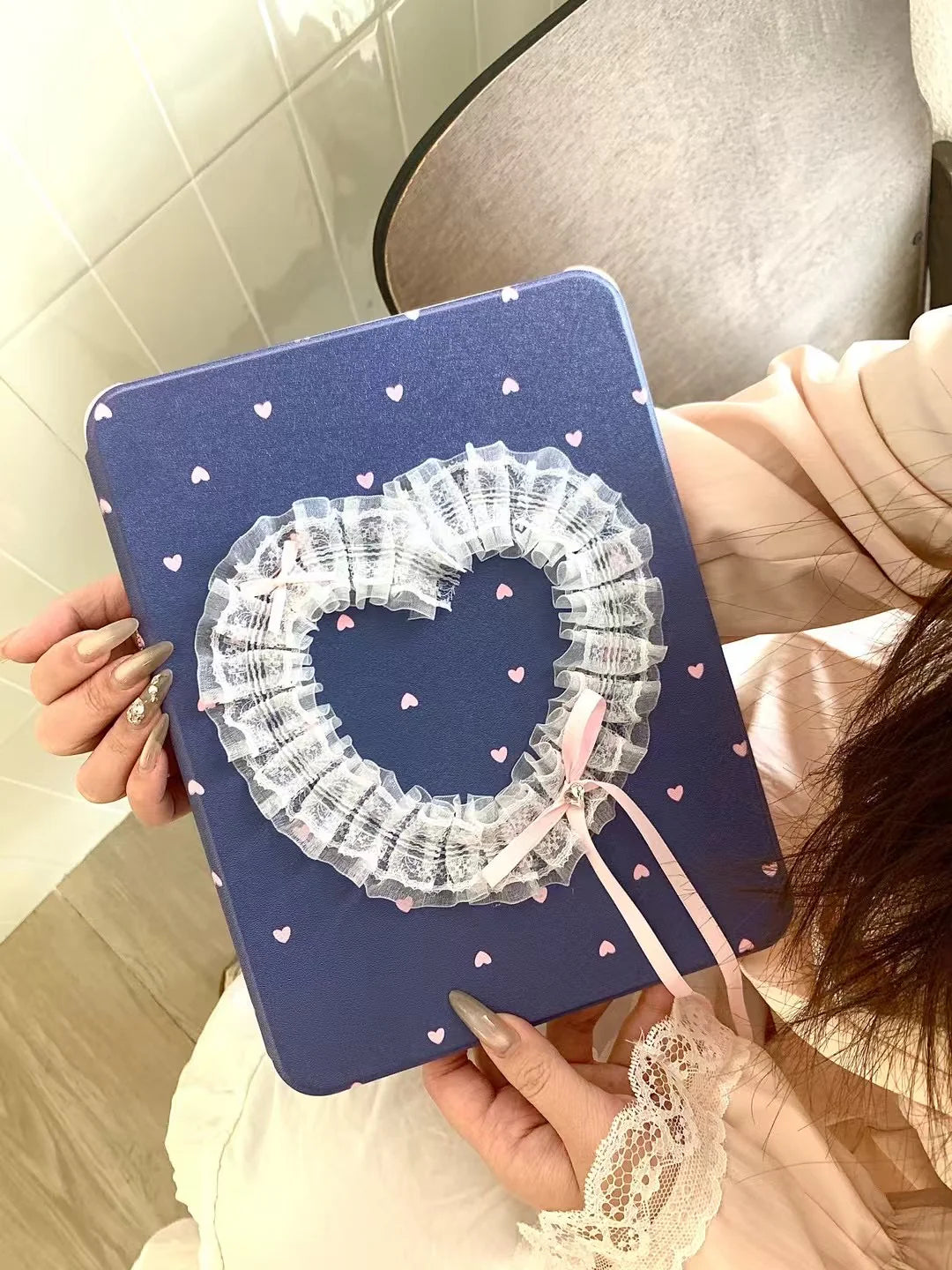 Heart Lace Designer iPad Case