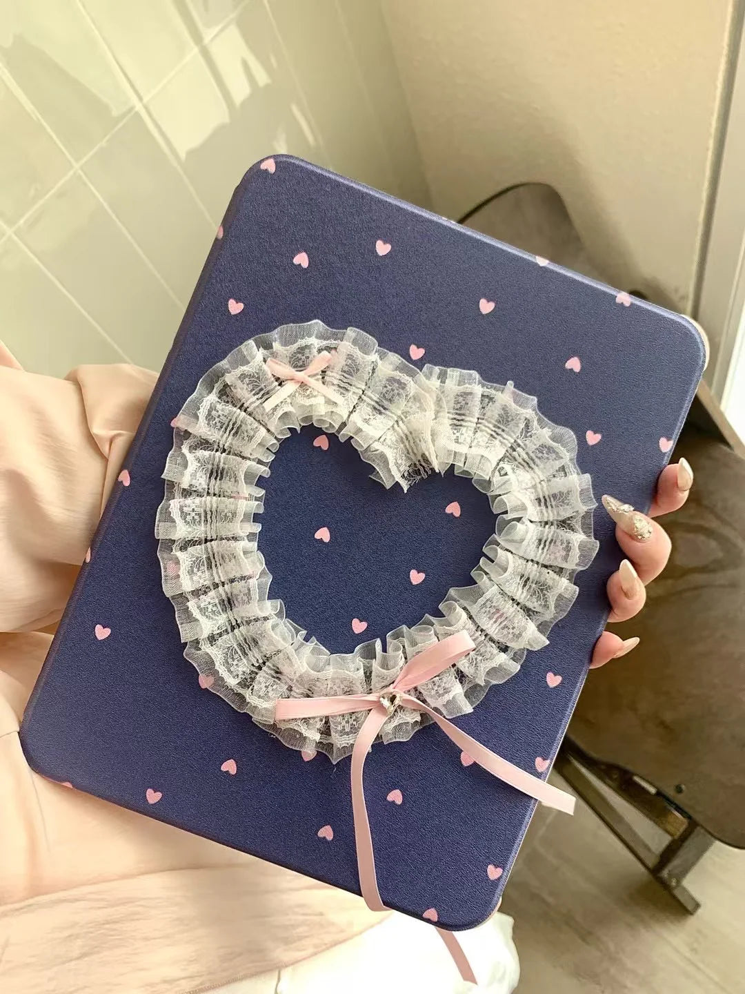 Heart Lace Designer iPad Case
