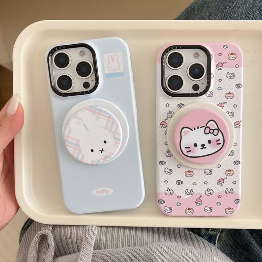 Cat And Bunny Magsafe iPhone Case With Magsafe Holder