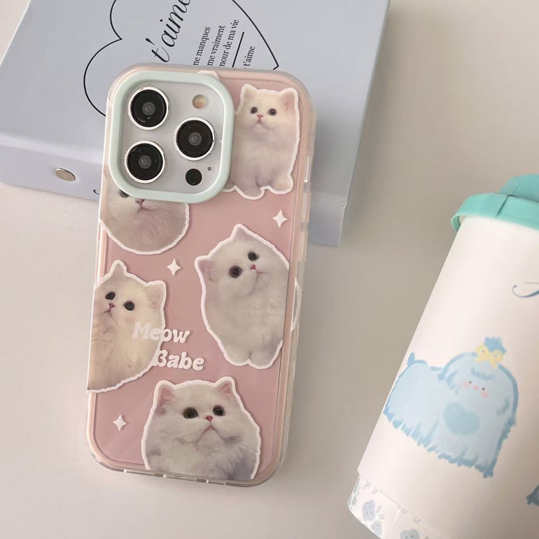 Meow Babe Silicon iPhone Case With Beaded Charm