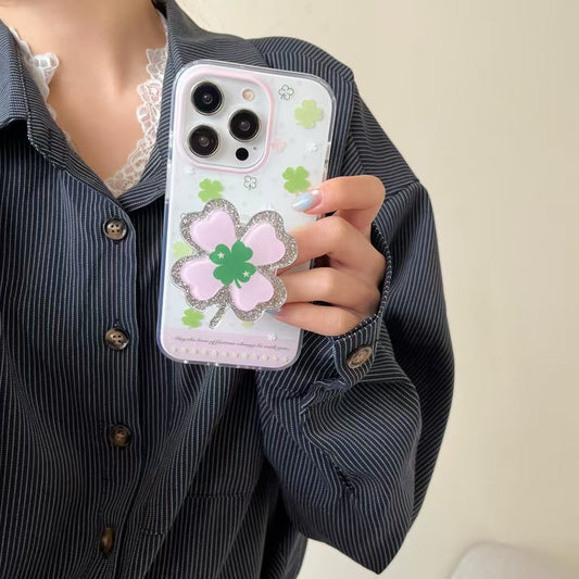 Flower Silicon Case For iPhone Case With Cute Flower Charm