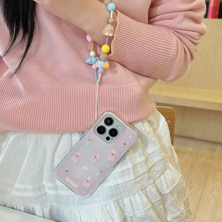 Baby Bear Silicon iPhone Case With Cute Charm