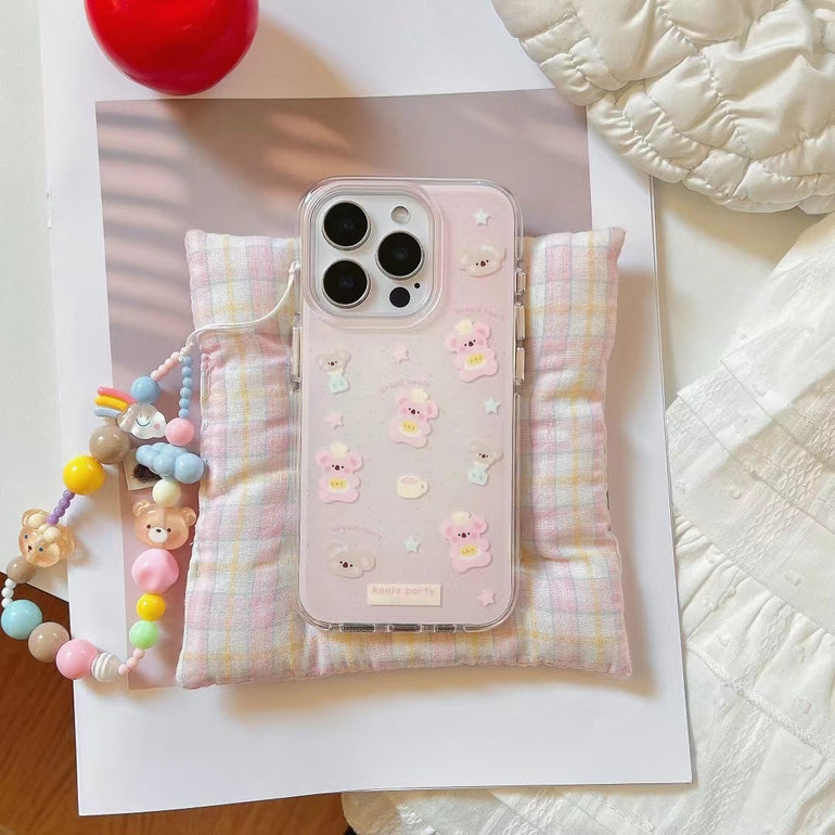 Baby Bear Silicon iPhone Case With Cute Charm