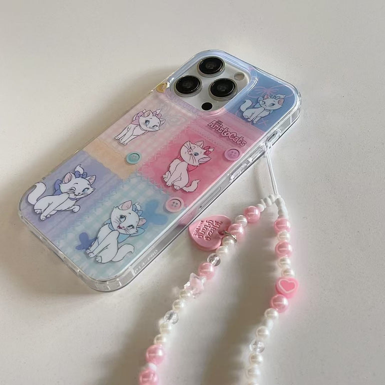 Aristo Cats Silicon Case For iPhone With Charm