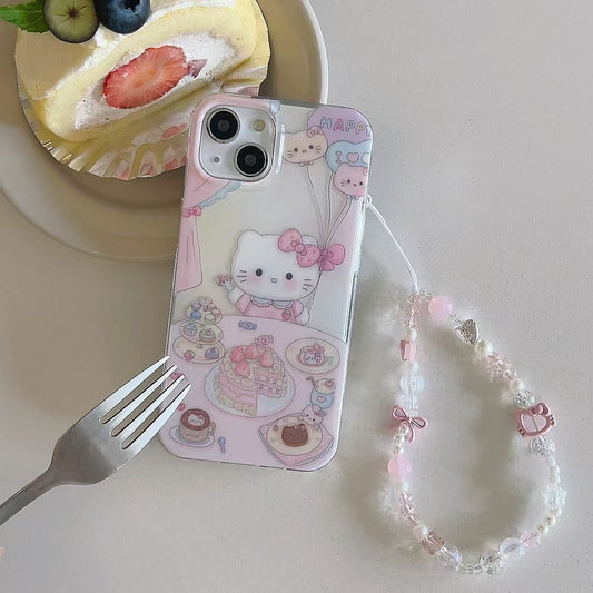 Kitty Celebrate Silicon Case For iPhone